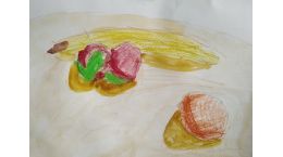 Рисунок Феликса Н., 9 лет, на тему: "Смешанные художественные техники"